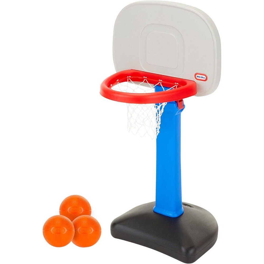 Easy Score Basketball Set, Blue, 3 Balls - Amazon Exclusive, 23.75 x 22 x 61 inc